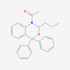1-acetyl-4,4-diphenyl-2-propyl-1,4-dihydro-2H-3,1-benzoxazine