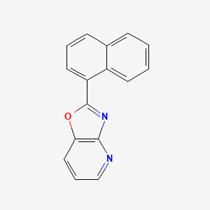 molecular formula C16H10N2O B5510335 2-(1-萘基)[1,3]恶唑并[4,5-b]吡啶 