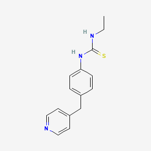 molecular formula C15H17N3S B5510345 N-乙基-N'-[4-(4-吡啶甲基)苯基]硫脲 