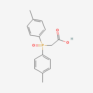 molecular formula C16H17O3P B5510391 [bis(4-methylphenyl)phosphoryl]acetic acid 