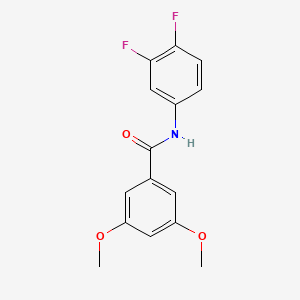 molecular formula C15H13F2NO3 B5510402 N-(3,4-difluorophenyl)-3,5-dimethoxybenzamide 
