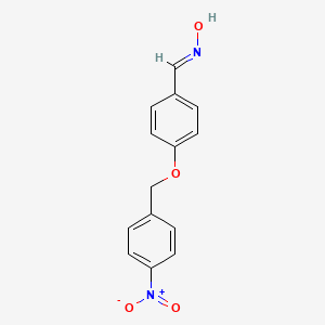 molecular formula C14H12N2O4 B5510440 4-[(4-硝基苄基)氧基]苯甲醛肟 