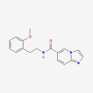 molecular formula C17H17N3O2 B5510442 N-[2-(2-methoxyphenyl)ethyl]imidazo[1,2-a]pyridine-6-carboxamide 