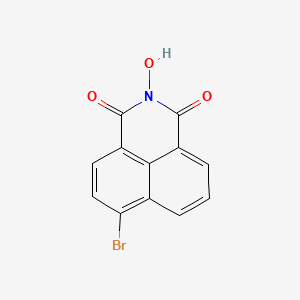 molecular formula C12H6BrNO3 B5510451 6-bromo-2-hydroxy-1H-benzo[de]isoquinoline-1,3(2H)-dione 