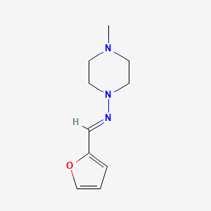 molecular formula C10H15N3O B5510470 N-(2-furylmethylene)-4-methyl-1-piperazinamine 