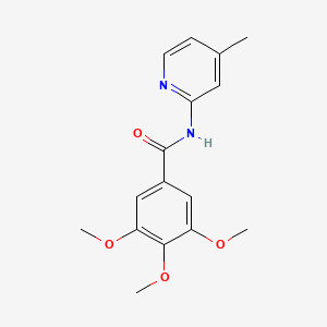 molecular formula C16H18N2O4 B5510482 3,4,5-trimethoxy-N-(4-methyl-2-pyridinyl)benzamide 