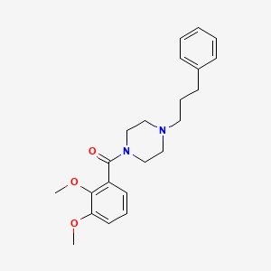 molecular formula C22H28N2O3 B5510488 1-(2,3-二甲氧基苯甲酰)-4-(3-苯基丙基)哌嗪 