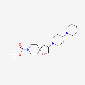 molecular formula C23H41N3O3 B5510523 叔丁基3-(1,4'-联哌啶-1'-基)-1-氧杂-8-氮杂螺[4.5]癸烷-8-羧酸酯 