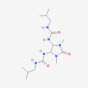 molecular formula C15H30N6O3 B5510578 N',N'''-(1,3-dimethyl-2-oxo-4,5-imidazolidinediyl)bis(N-isobutylurea) 