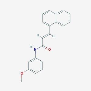 (2E)-N-(3-methoxyphenyl)-3-(naphthalen-1-yl)prop-2-enamide