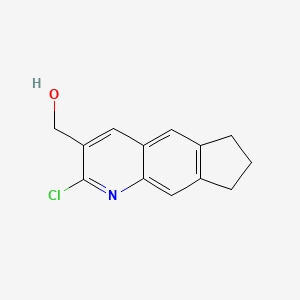 molecular formula C13H12ClNO B5510611 (2-chloro-7,8-dihydro-6H-cyclopenta[g]quinolin-3-yl)methanol 