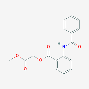 molecular formula C17H15NO5 B5510624 2-methoxy-2-oxoethyl 2-(benzoylamino)benzoate 