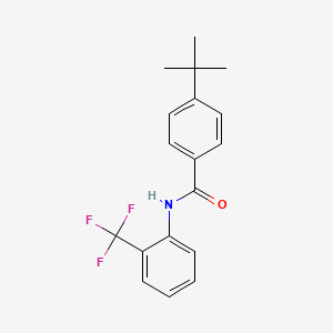 molecular formula C18H18F3NO B5510701 4-tert-butyl-N-[2-(trifluoromethyl)phenyl]benzamide CAS No. 303790-75-2