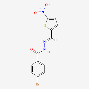 4-bromo-N'-[(5-nitro-2-thienyl)methylene]benzohydrazide