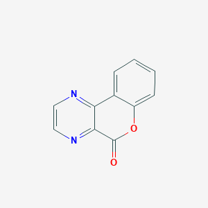 molecular formula C11H6N2O2 B5510736 5H-chromeno[3,4-b]pyrazin-5-one CAS No. 112630-29-2