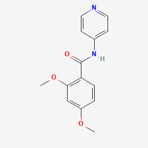 molecular formula C14H14N2O3 B5510746 2,4-dimethoxy-N-(pyridin-4-yl)benzamide 