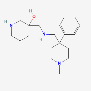 3-({[(1-methyl-4-phenyl-4-piperidinyl)methyl]amino}methyl)-3-piperidinol dihydrochloride