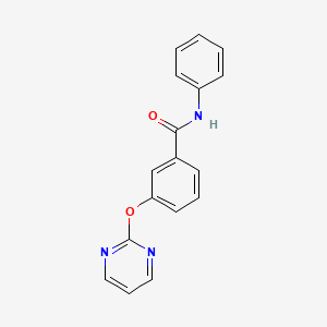 molecular formula C17H13N3O2 B5510786 N-phenyl-3-(2-pyrimidinyloxy)benzamide 