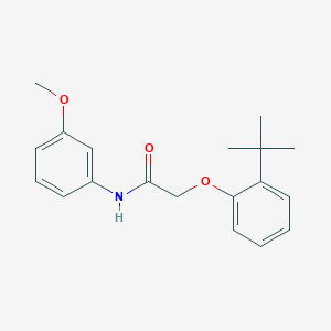 molecular formula C19H23NO3 B5510810 2-(2-叔丁基苯氧基)-N-(3-甲氧基苯基)乙酰胺 