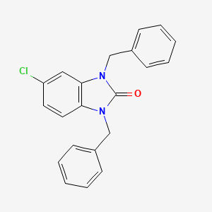 molecular formula C21H17ClN2O B5510813 1,3-dibenzyl-5-chloro-1,3-dihydro-2H-benzimidazol-2-one CAS No. 5357-09-5