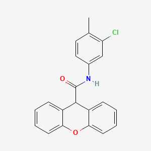 molecular formula C21H16ClNO2 B5510845 N-(3-chloro-4-methylphenyl)-9H-xanthene-9-carboxamide 