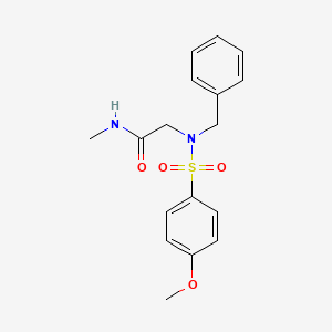 molecular formula C17H20N2O4S B5510908 N~2~-benzyl-N~2~-[(4-methoxyphenyl)sulfonyl]-N~1~-methylglycinamide 