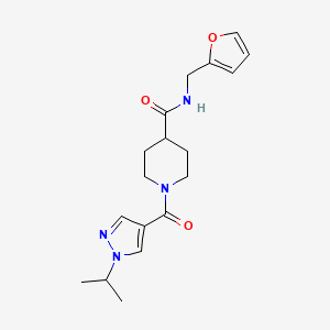 N-(2-furylmethyl)-1-[(1-isopropyl-1H-pyrazol-4-yl)carbonyl]-4-piperidinecarboxamide