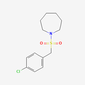 molecular formula C13H18ClNO2S B5510973 1-[(4-chlorobenzyl)sulfonyl]azepane 