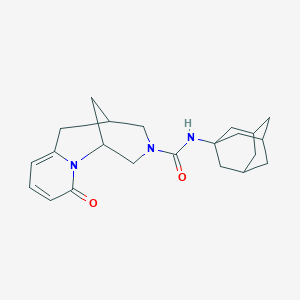 molecular formula C22H29N3O2 B5511121 N-1-adamantyl-3-oxo-2,11-diazatricyclo[7.3.1.0~2,7~]trideca-4,6-diene-11-carboxamide 