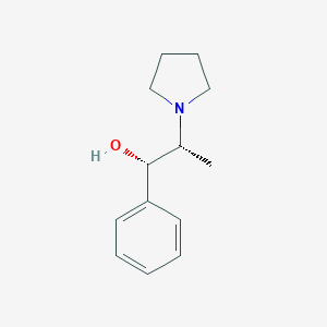 molecular formula C13H19NO B055113 (1S,2R)-1-phenyl-2-(pyrrolidin-1-yl)propan-1-ol CAS No. 123620-80-4