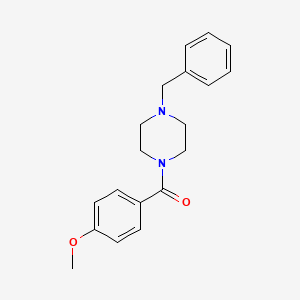 molecular formula C19H22N2O2 B5511311 1-benzyl-4-(4-methoxybenzoyl)piperazine 