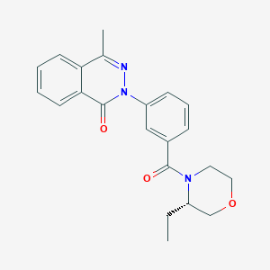molecular formula C22H23N3O3 B5511320 2-(3-{[(3S)-3-乙基吗啡啉-4-基]羰基}苯基)-4-甲基酞嗪-1(2H)-酮 