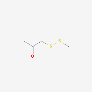 molecular formula C4H8OS2 B055114 1-Methyldithio-2-propanone CAS No. 122861-78-3