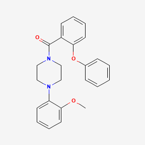 molecular formula C24H24N2O3 B5511429 1-(2-methoxyphenyl)-4-(2-phenoxybenzoyl)piperazine 