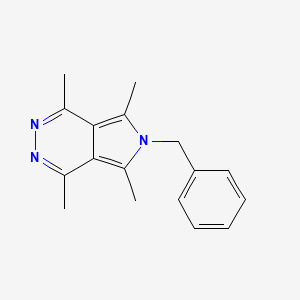 molecular formula C17H19N3 B5511437 6-苄基-1,4,5,7-四甲基-6H-吡咯并[3,4-d]嘧啶嗪 