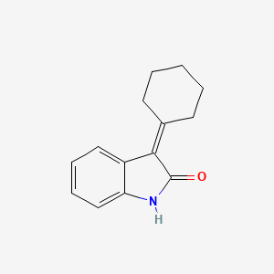 molecular formula C14H15NO B5511479 3-cyclohexylidene-1,3-dihydro-2H-indol-2-one 