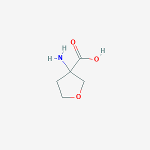 molecular formula C5H9NO3 B055115 3-Aminotetrahydrofuran-3-carboxylic acid CAS No. 125218-55-5