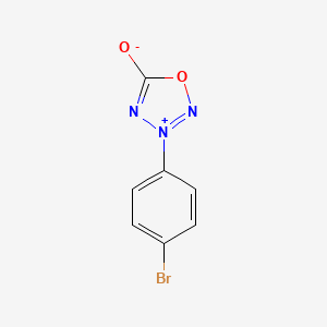 molecular formula C7H4BrN3O2 B5511518 3-(4-溴苯基)-1,2,3,4-恶二唑-3-氧-5-醇盐 