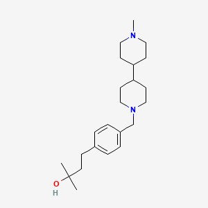 molecular formula C23H38N2O B5511579 2-甲基-4-{4-[(1'-甲基-4,4'-联哌啶-1-基)甲基]苯基}-2-丁醇 