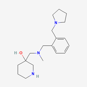 3-({methyl[2-(1-pyrrolidinylmethyl)benzyl]amino}methyl)-3-piperidinol dihydrochloride