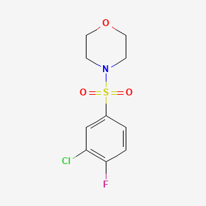 molecular formula C10H11ClFNO3S B5511769 4-[(3-chloro-4-fluorophenyl)sulfonyl]morpholine 