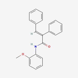 molecular formula C22H19NO2 B5511791 N-(2-methoxyphenyl)-2,3-diphenylacrylamide 