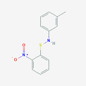molecular formula C13H12N2O2S B5511807 1-{[(3-methylphenyl)amino]thio}-2-nitrobenzene 