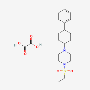 molecular formula C20H30N2O6S B5511837 1-(ethylsulfonyl)-4-(4-phenylcyclohexyl)piperazine oxalate 
