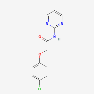 molecular formula C12H10ClN3O2 B5511848 2-(4-氯苯氧基)-N-2-嘧啶基乙酰胺 