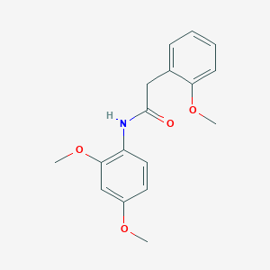 molecular formula C17H19NO4 B5511849 N-(2,4-dimethoxyphenyl)-2-(2-methoxyphenyl)acetamide 