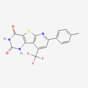 4-hydroxy-7-(4-methylphenyl)-9-(trifluoromethyl)pyrido[3',2':4,5]thieno[3,2-d]pyrimidin-2(1H)-one