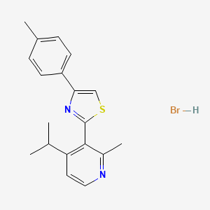 4-isopropyl-2-methyl-3-[4-(4-methylphenyl)-1,3-thiazol-2-yl]pyridine hydrobromide