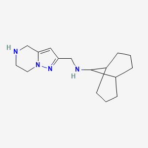 rel-(1S,5s)-N-(4,5,6,7-tetrahydropyrazolo[1,5-a]pyrazin-2-ylmethyl)bicyclo[3.3.1]nonan-9-amine dihydrochloride