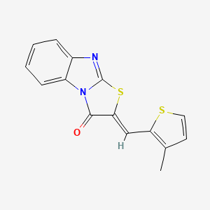 2-[(3-methyl-2-thienyl)methylene][1,3]thiazolo[3,2-a]benzimidazol-3(2H)-one